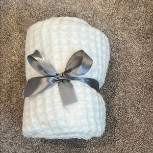 NEW White Waffle Blanket